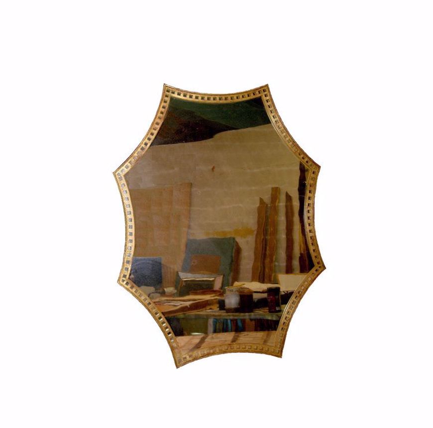 Picture of GOLD SCALLOP MIRROR