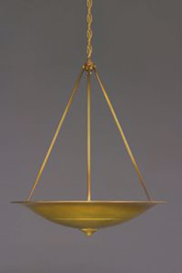 Picture of BRASS PATINA UPLIGHT CHANDELIER