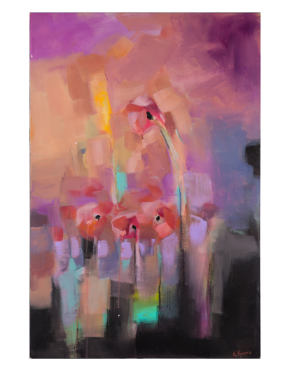 Picture of AMBER FAVRE ART POPPIES ABSTRACT