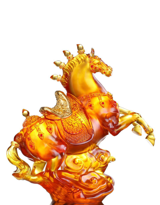 Picture of LIULI CRYSTAL ART CRYSTAL CELEBRATORY HORSE (LIMITED EDITION)
