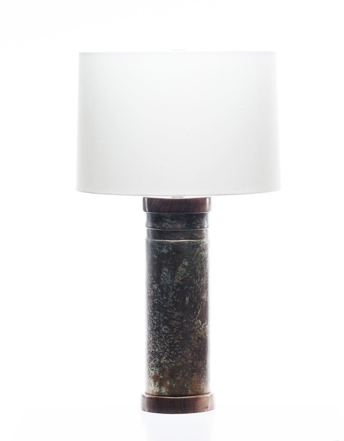 Picture of LAWRENCE & SCOTT NEW AUDRA TABLE LAMP IN VERDIGRIS BRONZE