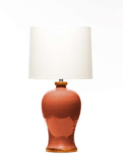 Picture of LAWRENCE & SCOTT DASHIELL TABLE LAMP IN LIVING CORAL (SAPELE)