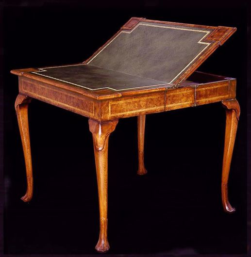 Picture of GEORGE II STYLE WALNUT FOLDING GAME TABLE