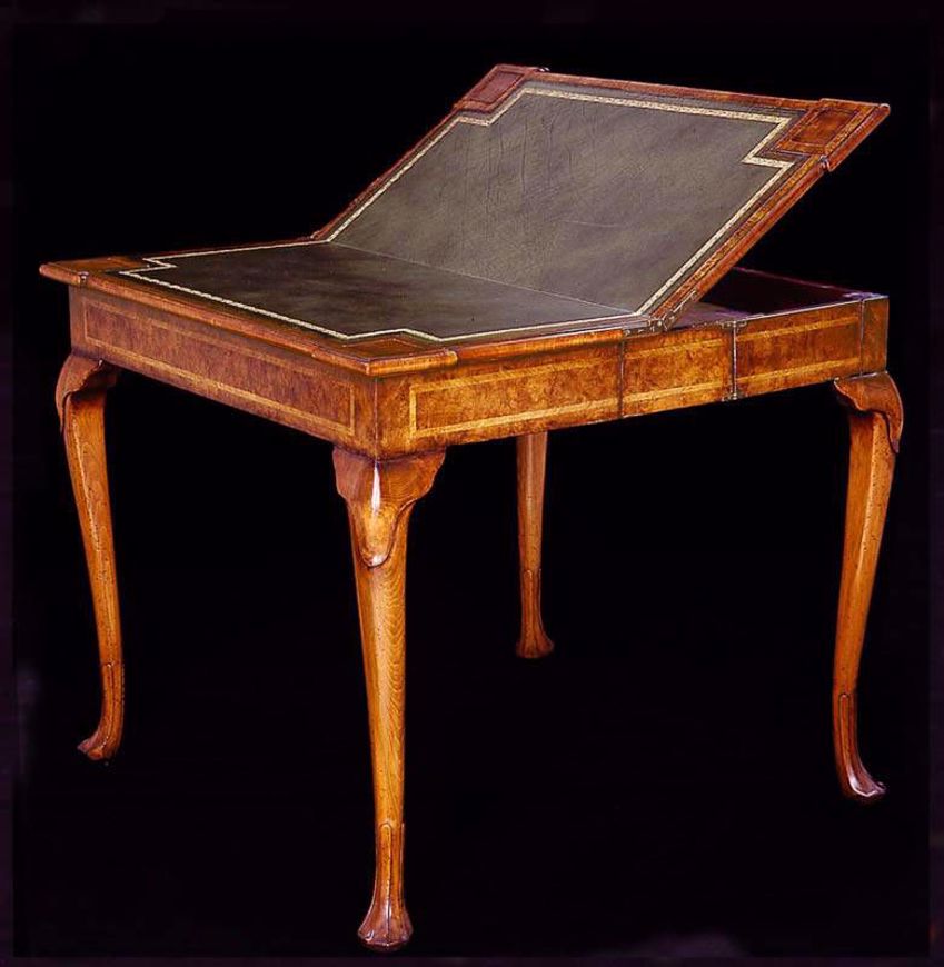 Picture of GEORGE II STYLE WALNUT FOLDING GAME TABLE