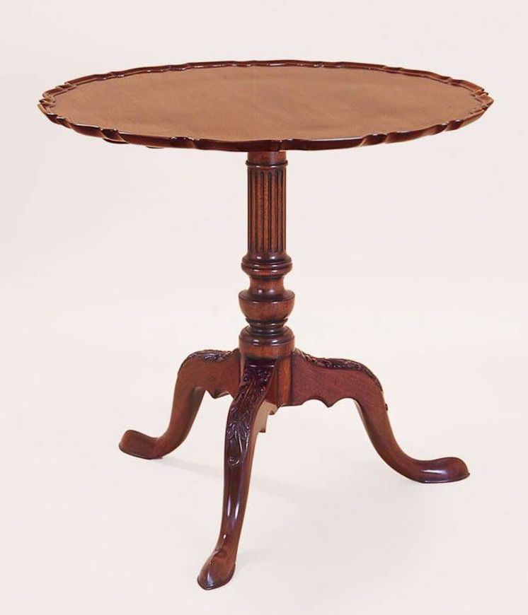 Picture of CHIPPENDALE STYLE MAHOGANY PIECRUST TABLE
