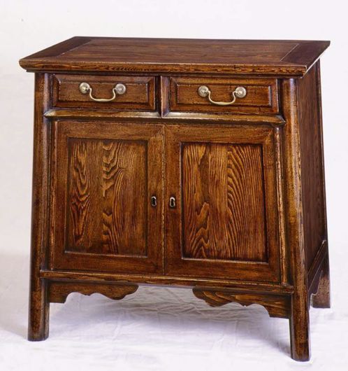 Picture of CHINESE MING STYLE ELMWOOD LOW CABINET