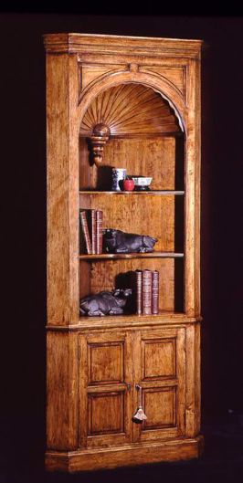 Picture of GEORGE III STYLE MAPLE-WOOD CORNER CABINET