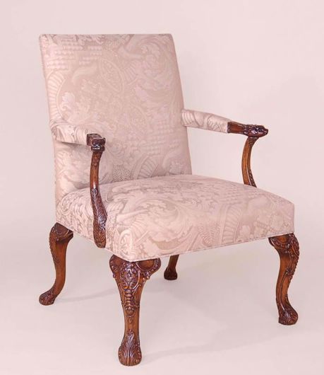 Picture of GEORGE II STYLE MAHOGANY LIBRARY CHAIR