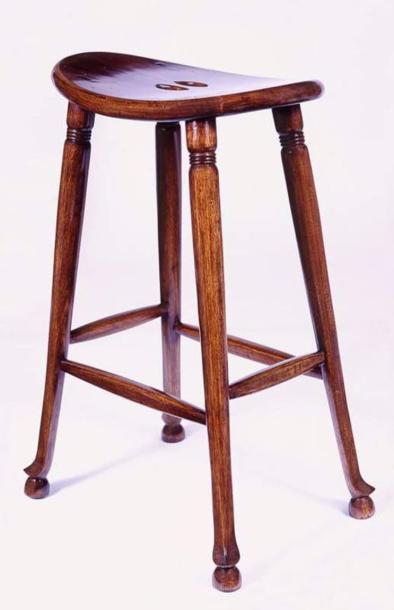 Picture of ENGLISH STYLE WALNUT BAR STOOL