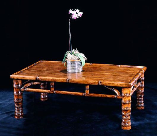 Picture of CHINESE MING STYLE MAPLE AND BAMBOO LOW TABLE